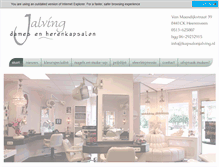 Tablet Screenshot of kapsalonjalving.nl